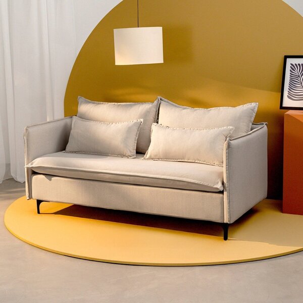 Sofá Modular 2 Lugares Pé Metal Sôma Cabecasa Madeiraoriginal