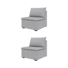 Sofá Modular 2 Lugares Zen Cabecasa Madeiraoriginals Cinza