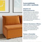 Sofá Modular 2 Lugares Zen Cabecasa Madeiraoriginals Mostarda