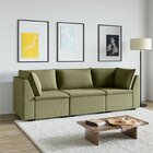 Sofá Modular 2 Módulos Canto 1 Módulo Central Zen Cabecasa Ma