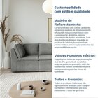 Sofá Modular 2 Módulos Canto 1 Módulo Central Zen Cabecasa Ma