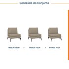 Sofá Modular 3 Lugares 225cm Calla Cabecasa Madeiraoriginals