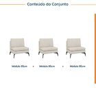 Sofá Modular 3 Lugares 255cm Calla Cabecasa Madeiraoriginals