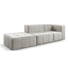 Sofá Modular 3 Lugares Bouclé Cinza
