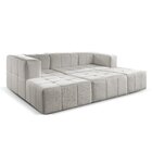 Sofá Modular 3 Lugares Bouclé Cinza