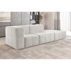 Sofá Modular 3 Lugares Bouclé Nude