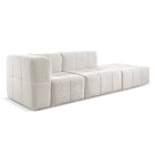 Sofá Modular 3 Lugares Bouclé Nude