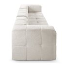 Sofá Modular 3 Lugares Bouclé Nude