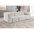 Sofá Modular 3 Lugares Bouclé Nude