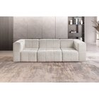 Sofá Modular 3 Lugares Bouclé Nude