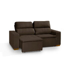 Sofá Modular 3 Lugares Búzios 195cm Com Molas, Retrátil E Rec