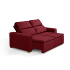 Sofá Modular 3 Lugares Búzios 195cm Com Molas, Retrátil E Rec