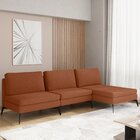 Sofá Modular 3 Lugares Com Chaise 225cm Calla Cabecasa Madeir