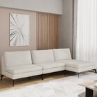 Sofá Modular 3 Lugares Com Chaise 255cm Calla Cabecasa Madeir