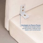 Sofá Modular 3 Lugares Com Chaise E Pé Metal Sôma Cabecasa Ma