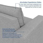 Sofá Modular 3 Lugares Com Puff Zen Cabecasa Madeiramadeira C