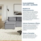 Sofá Modular 3 Lugares Com Puff Zen Cabecasa Madeiraoriginals