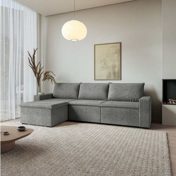 Sofá Modular 3 Lugares Com Puff Zen Cabecasa Madeiraoriginals