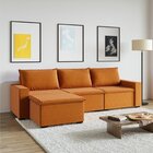 Sofá Modular 3 Lugares Com Puff Zen Cabecasa Madeiraoriginals