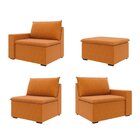 Sofá Modular 3 Lugares Com Puff Zen Cabecasa Madeiraoriginals