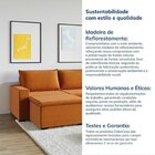 Sofá Modular 3 Lugares Com Puff Zen Cabecasa Madeiraoriginals