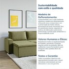 Sofá Modular 3 Lugares Com Puff Zen Cabecasa Madeiraoriginals