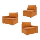 Sofá Modular 3 Lugares Zen Cabecasa Madeiraoriginals Mostarda