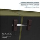 Sofá Modular 3 Lugares Zen Cabecasa Madeiraoriginals Verde Sa