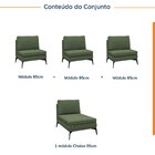 Sofá Modular 4 Lugares Com Chaise 340cm Calla Cabecasa Madeir