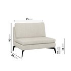 Sofá Modular 4 Lugares Com Chaise 340cm Calla Cabecasa Madeir