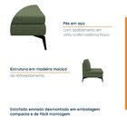 Sofá Modular 4 Lugares Com Chaise 400cm Calla Cabecasa Madeir