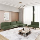 Sofá Modular 4 Lugares Com Chaise 400cm Calla Cabecasa Madeir