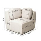 Sofá Modular 4 Lugares Com Sumiê Orla Cabecasa Madeiraorigina