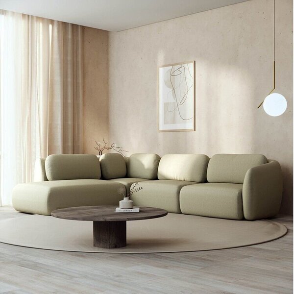 Sofá Modular 4 Lugares Com Sumiê Orla Cabecasa Madeiraorigina