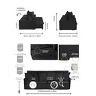 Sofá Modular 5 Lugares Olinda 2.90 Mt Com Molas Retrátil E Re