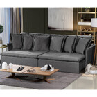 Sofá Modular 6 Lugares Olinda 2.90 Mt Com Molas Retrátil E Re