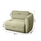 Sofá Modular 80cm Com Braço Direito Orla Cabecasa Madeiraorig