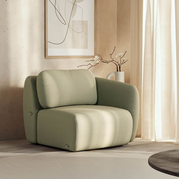 Sofá Modular 80cm Com Braço Direito Orla Cabecasa Madeiraorig