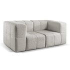 Sofá Modular  2 Lugares Bouclé Cinza
