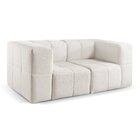 Sofá Modular  2 Lugares Bouclé Nude