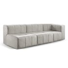 Sofá Modular  3 Lugares Bouclé Cinza