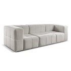 Sofá Modular  3 Lugares Bouclé Cinza