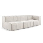 Sofá Modular  3 Lugares Bouclé Nude