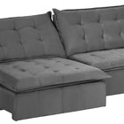 Sofá Modular Bahia 4 Lugares 230 Cm Com Molas Retrátil E Recl