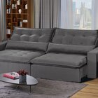 Sofá Modular Bahia 4 Lugares 230 Cm Com Molas Retrátil E Recl