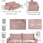 Sofá Modular Bahia 4 Lugares 230 Cm Com Molas Retrátil E Recl