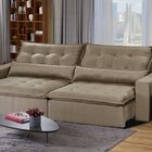 Sofá Modular Bahia 5 Lugares 250cm Com Molas Retrátil E Recli