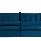 Sofá Modular Ceará 5 Lugares 250cm Retrátil E Reclinável Azul