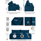 Sofá Modular Ceará 5 Lugares 2.50 Mt Retrátil E Reclinável Ve