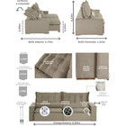 Sofá Modular Ceará 5 Lugares 2.50 Mt Retrátil E Reclinável Ve